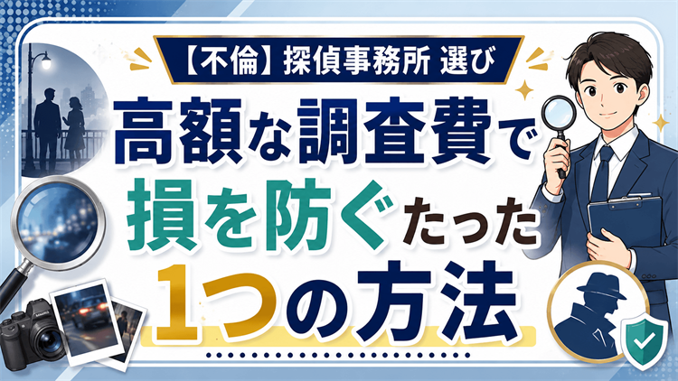 高額な調査費で損を防ぐたった1つの方法